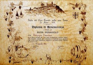 Diploma di Benemerenza a Francesco Borgogno